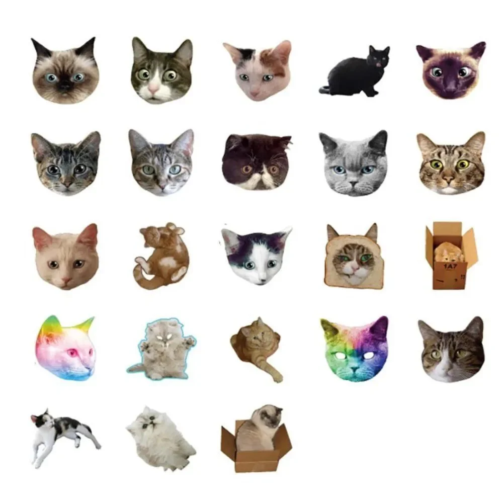 46pcs Cat Print Stickers